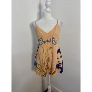 RARE Crystal Rock by Christian Audigier Lovely Tank  100% Organic Cotton Y2K